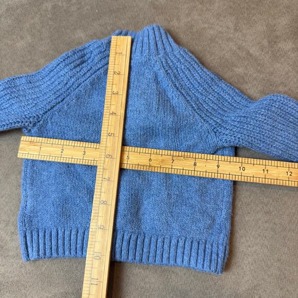 Baby Gap Blue CashSoft Cardigan Sweater Boy 0-3 Months SOFT Buttons Pockets - Picture 9 of 9